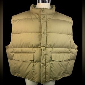 Cabelas (NWOT) Tan Goose Down Puffer Vest Men’s 5XL